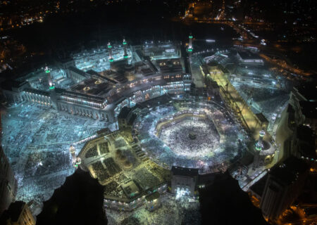 The new Masjid al-Haram is built by the British